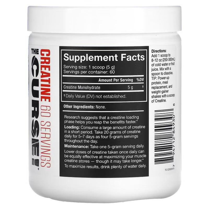 JNX Sports, The Curse, Creatine, Unflavored (300)g